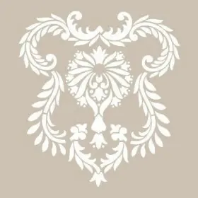 Özel45 25x35 Damask Desen Stencil