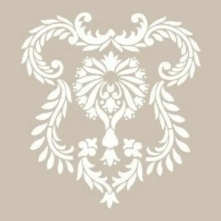 Özel45 25x35 Damask Desen Stencil
