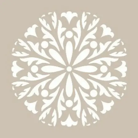 Özel59 25x35 Round Pattern Stencil