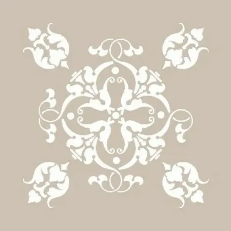 Özel60 25x35 Tulip Pattern Stencil