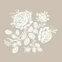 Özel62 25x35 Flower Pattern Stencil