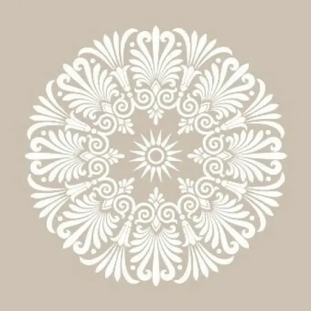 Özel64 25x35 Round Pattern Stencil