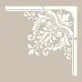 Özel67 25x35 Corner Pattern Stencil