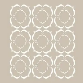 SN03 Floral Desen Stencil