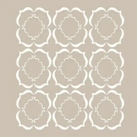 SN03 Floral Desen Stencil