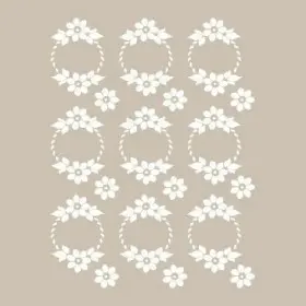 SN05 Floral Desen Stencil