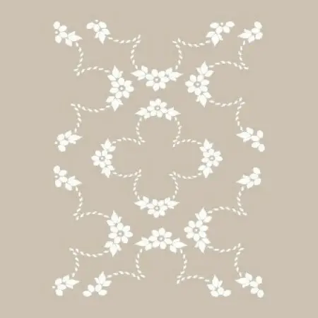 SN06 Floral Desen Stencil