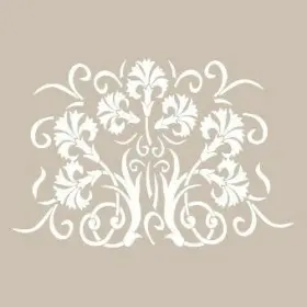 SN07 Damask Stencil