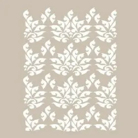 SN16 Damask Desen Stencil