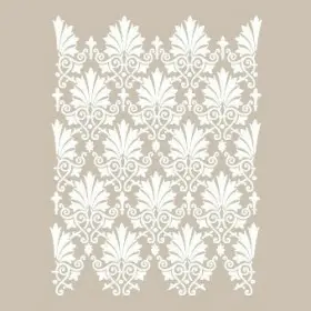 SN17 Damask Desen Stencil