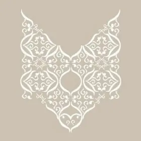 SN18 Damask Desen Stencil