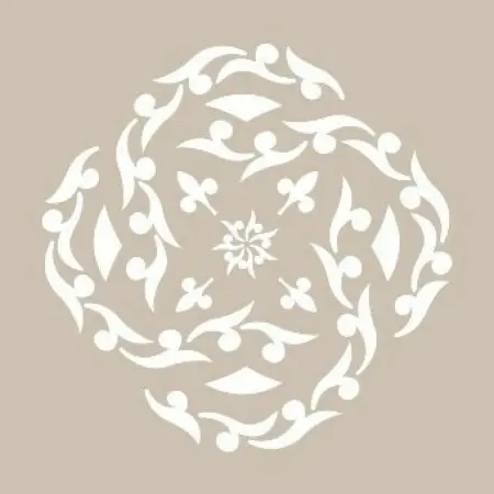 SN19 Damask Pattern Stencil