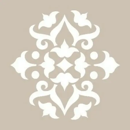 SN20 Damask Desen Stencil