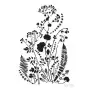 Flower Model BN158 25x35 BN Series Stencil