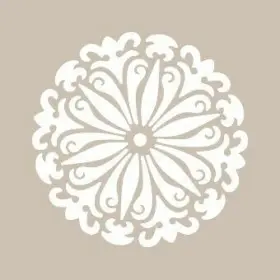 Mandala Model YB01 22x22 Yuvarlak Seri Stencil