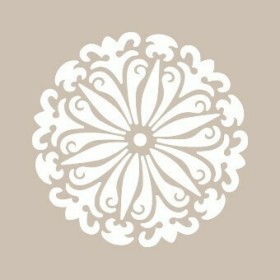 Mandala Model YB01 22x22 Yuvarlak Seri Stencil