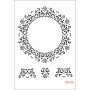 Yuvarlak Dantel Model DS02 Dantel Serisi 25x35 Stencil
