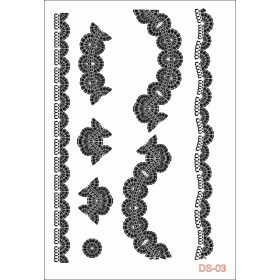 Bordür Dantel Model DS03 Dantel Serisi 25x35 Stencil