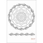Round Lace Model DS07 Lace Series 25x35 Stencil