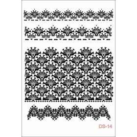 Bordür Dantel Model DS14 Dantel Serisi 25x35 Stencil