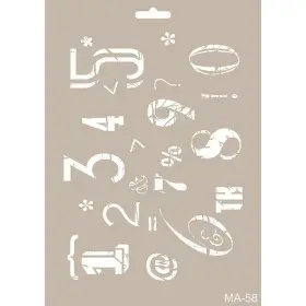 MA58 Mix Media Stencil