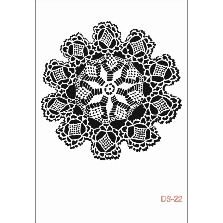 Round Lace Model DS22 Lace Series 25x35 Stencil