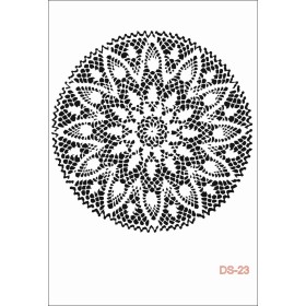 Yuvarlak Dantel Model DS23 Dantel Serisi 25x35 Stencil