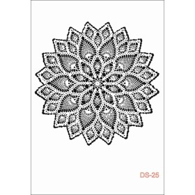 Çiçek Dantel Model DS25 Dantel Serisi 25x35 Stencil