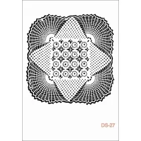 Göbek Dantel Model DS27 Dantel Serisi 25x35 Stencil