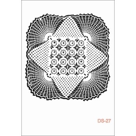 Göbek Dantel Model DS27 Dantel Serisi 25x35 Stencil