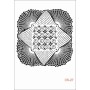 Belly Lace Model DS27 Lace Series 25x35 Stencil