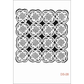 Göbek Dantel Model DS28 Dantel Serisi 25x35 Stencil