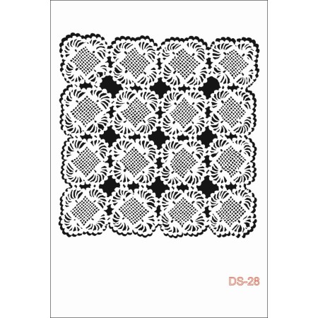 Göbek Dantel Model DS28 Dantel Serisi 25x35 Stencil