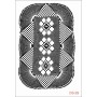 Göbek Dantel Model DS29 Dantel Serisi 25x35 Stencil
