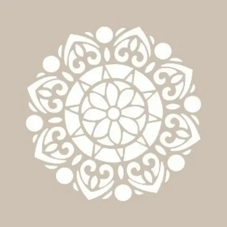 Mandala Model YB03 22x22 Round Series Stencil