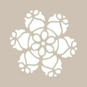 Çiçek Model YB06 22x22 Yuvarlak Seri Stencil