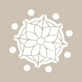 Çiçek Model YB07 22x22 Yuvarlak Seri Stencil