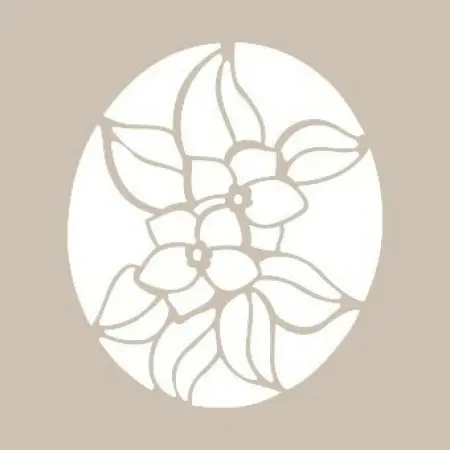 Flower Model YB08 22x22 Round Series Stencil