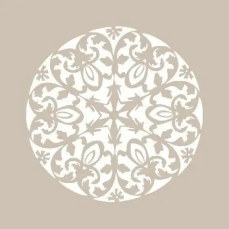 Mandala Model YB09 22x22 Round Series Stencil