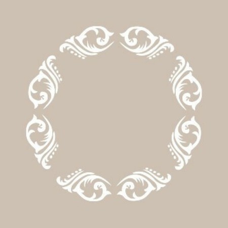 Yaprak Çerçeve Model YB21 22x22 Yuvarlak Seri Stencil