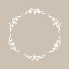 Yaprak çerçeve Model YB22 22x22 Yuvarlak Seri Stencil