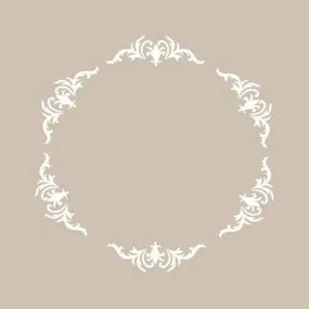 Leaf frame Model YB22 22x22 Round Series Stencil