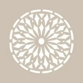 Mandala Model YB23 22x22 Yuvarlak Seri Stencil