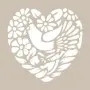 Heart Flower Model YB57 22x22 Round Series Stencil