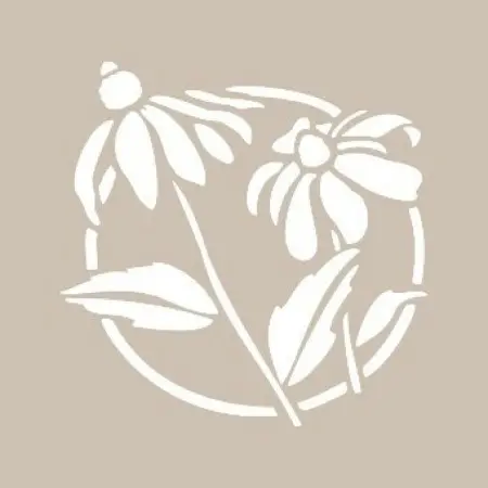 Flower Model YB58 22x22 Round Series Stencil