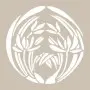 Leaf Model YB59 22x22 Round Series Stencil