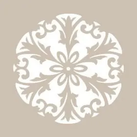 Çiçek Model YB61 22x22 Yuvarlak Seri Stencil