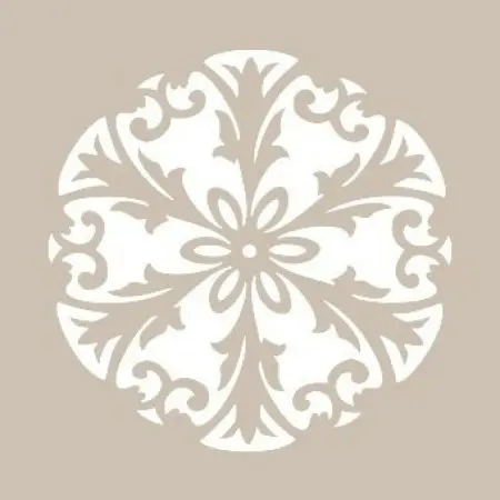 Çiçek Model YB61 22x22 Yuvarlak Seri Stencil