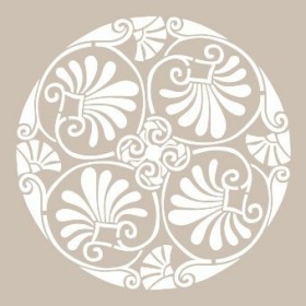 Yaprak Model YB68 22x22 Yuvarlak Seri Stencil