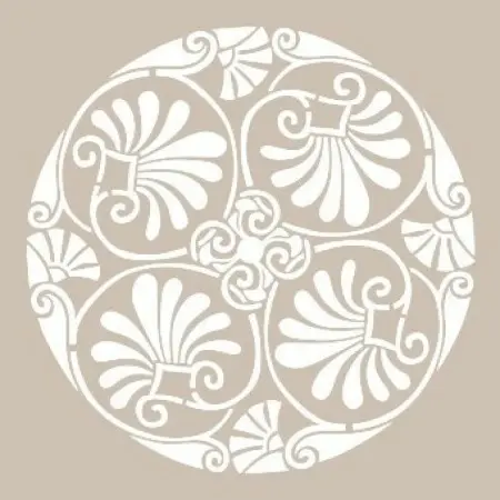 Yaprak Model YB68 22x22 Yuvarlak Seri Stencil